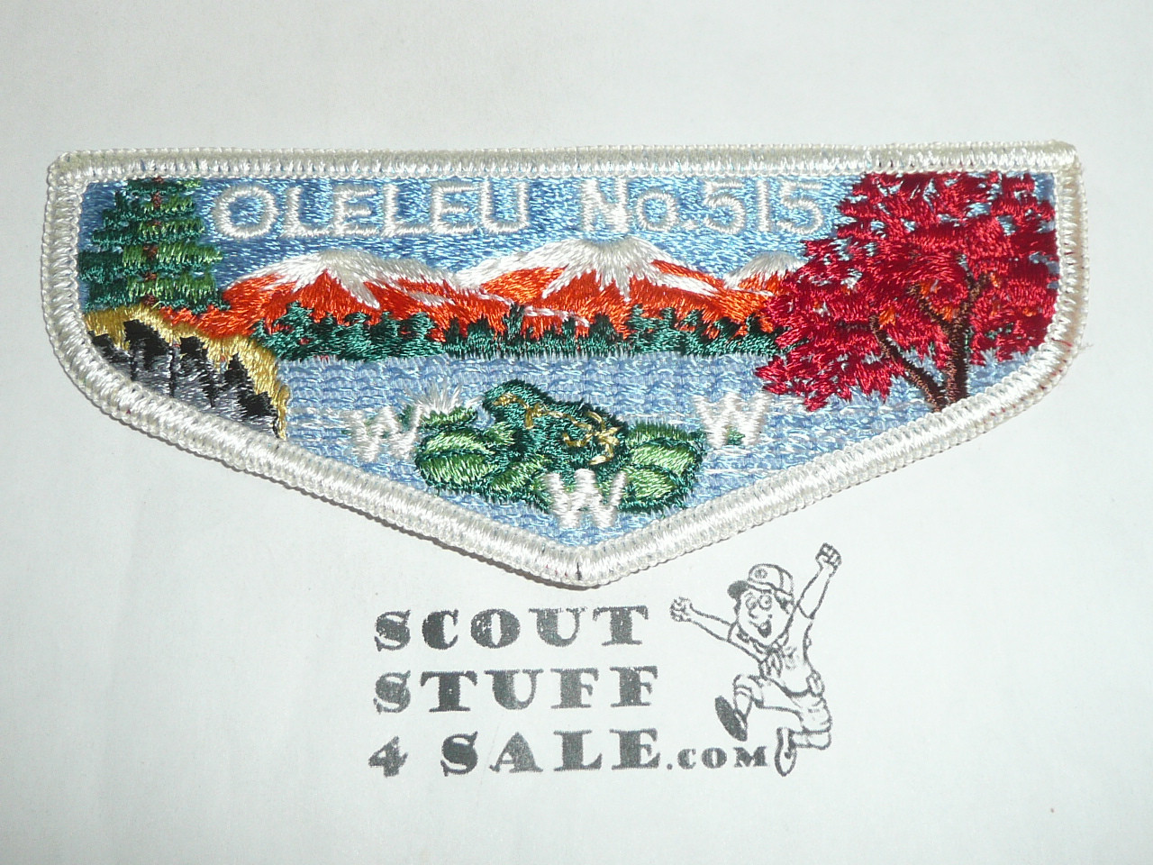 Order of the Arrow Lodge #515 Oleleu f5 Flap Patch, lite use