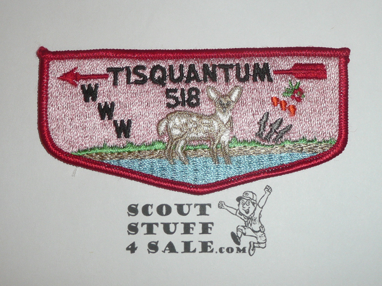 Order of the Arrow Lodge #518 Tisquantum s3 Flap Patch