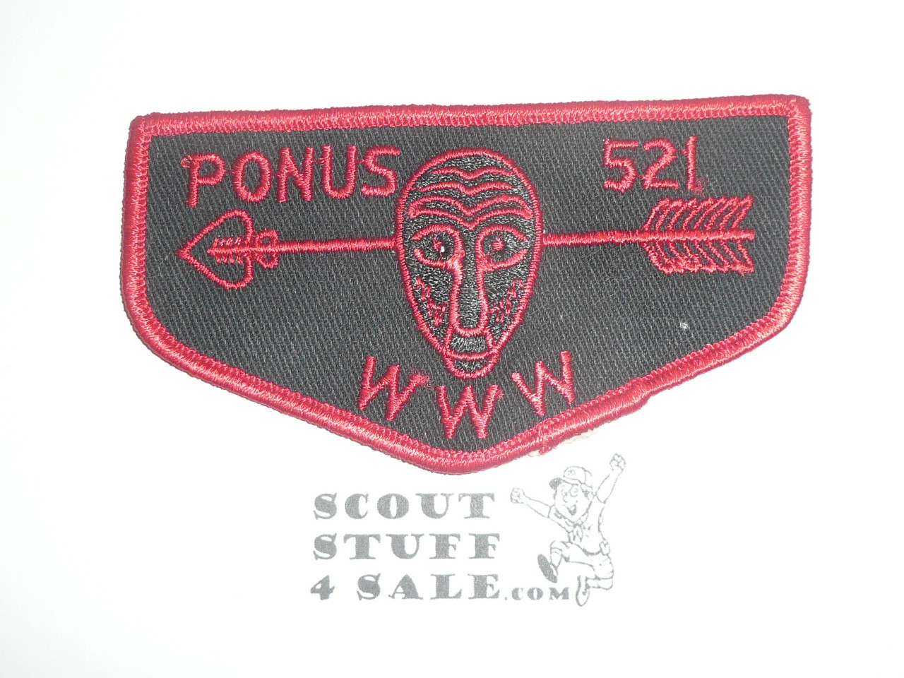 Order of the Arrow Lodge #521 Ponus f2a Flap Patch