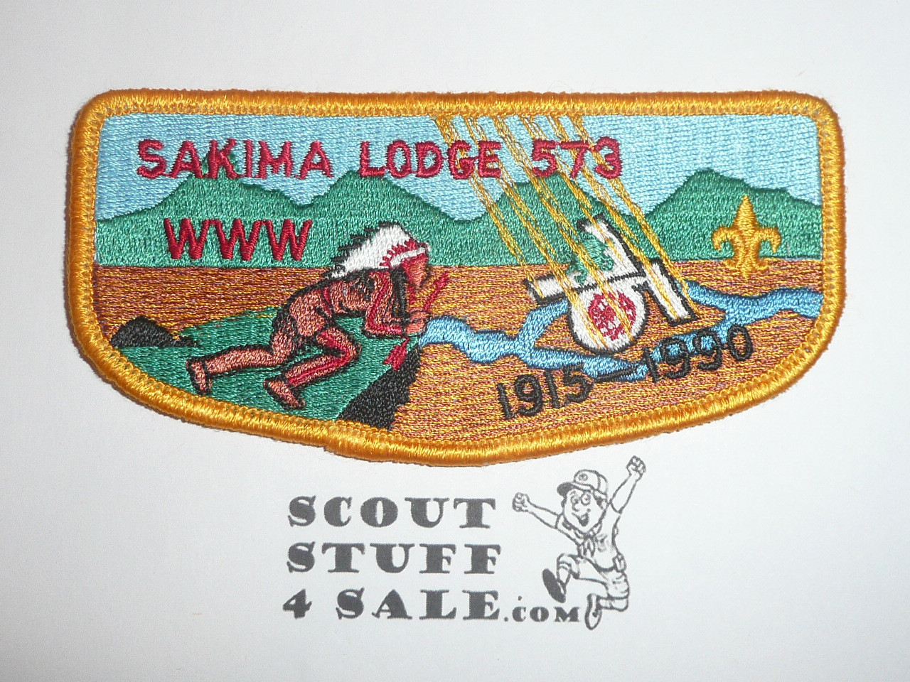 Order of the Arrow Lodge #573 Sakima s15 75th Anniversary Flap Patch