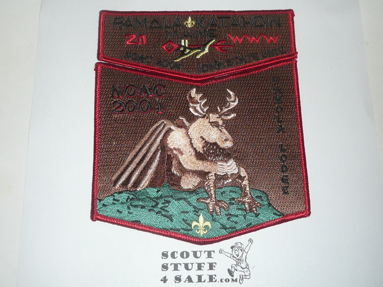 Order of the Arrow Lodge #211 Pamala - Katahdin 2004 NOAC 2-piece Flap Patch