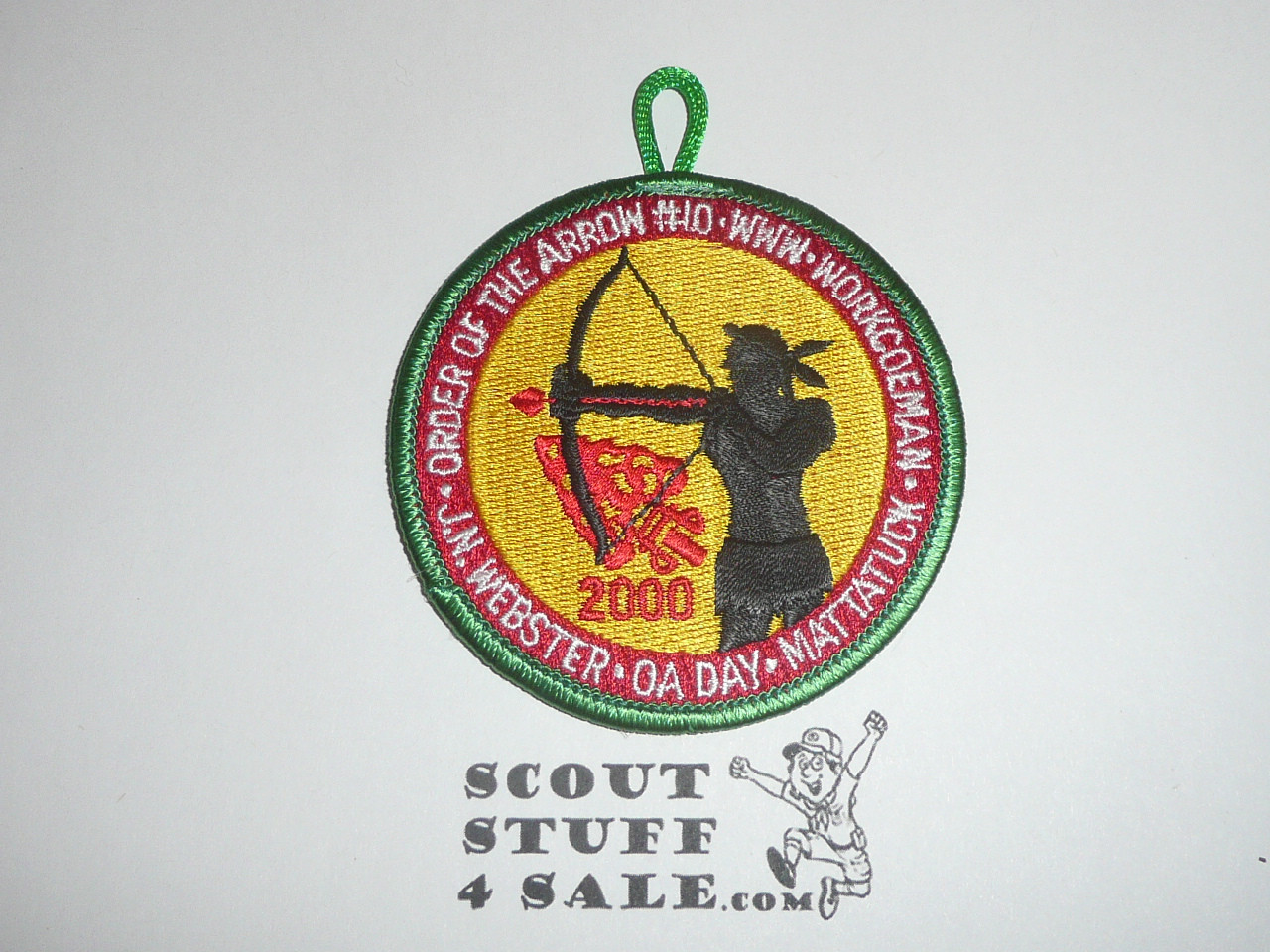 Order of the Arrow Lodge #10 Tschitani 2000 OA Day Patch for Camps JN Webster, Mattatuck & Workcoeman