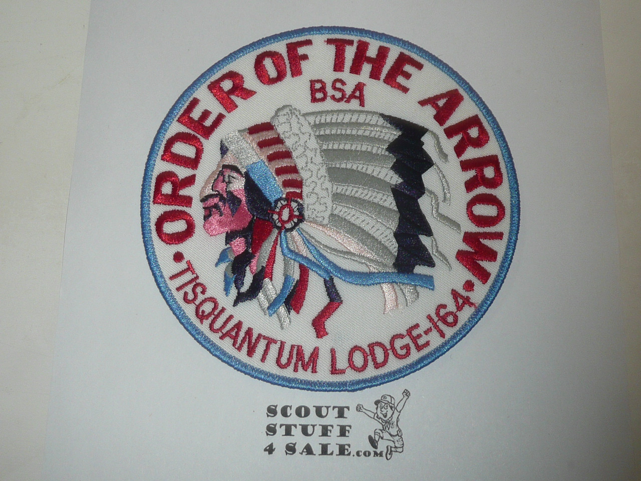 Order of the Arrow Lodge #164 Tisquantum j3 Jacket Patch