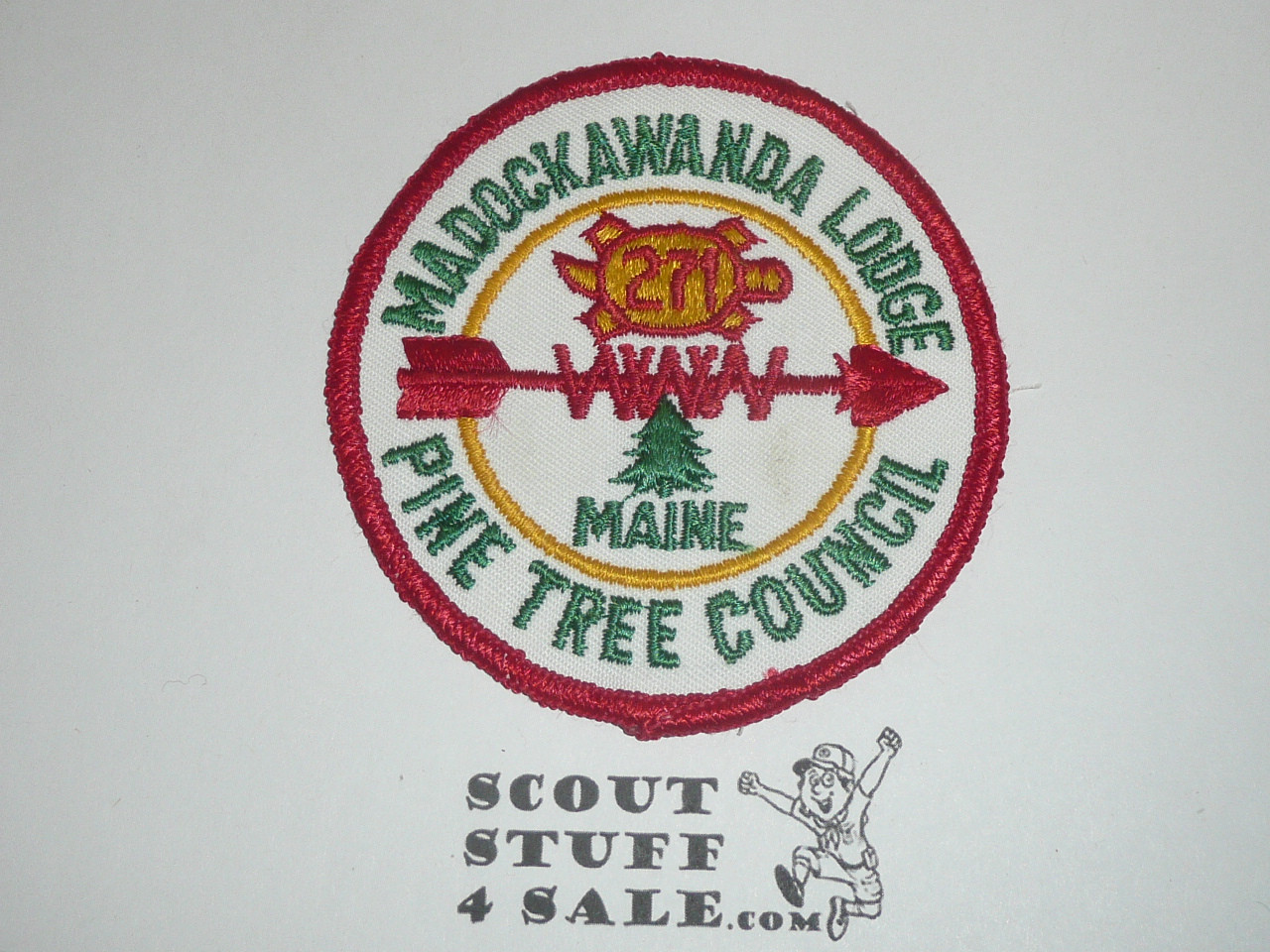 Order of the Arrow Lodge #271 Madockawanda r3 Round Patch