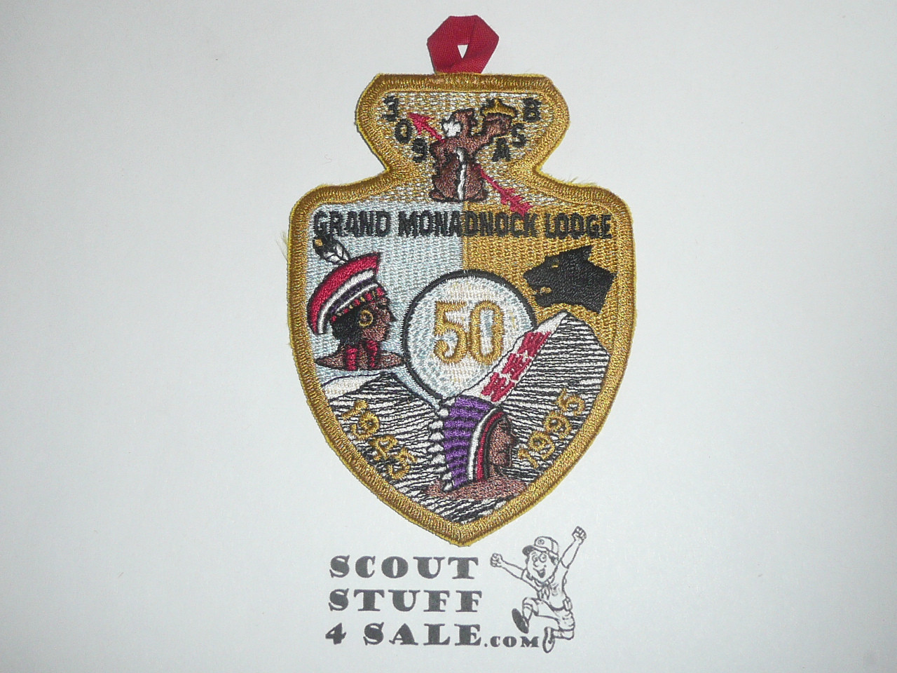 Order of the Arrow Lodge #309 Grand Monadnock a2 50th Anniversary Arrowhead Patch