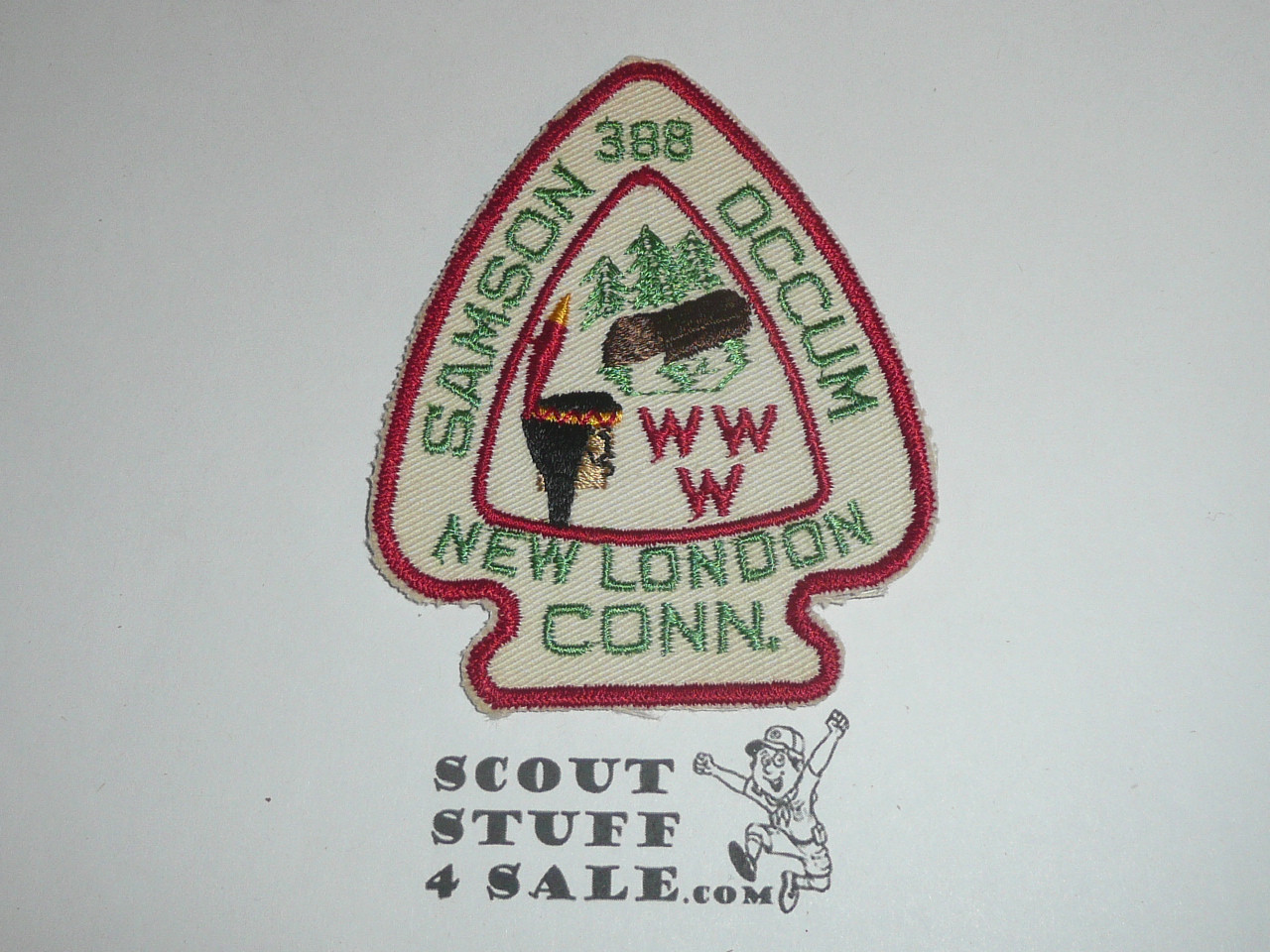 Order of the Arrow Lodge #388 Samson Occum a4 Arrowhead Patch