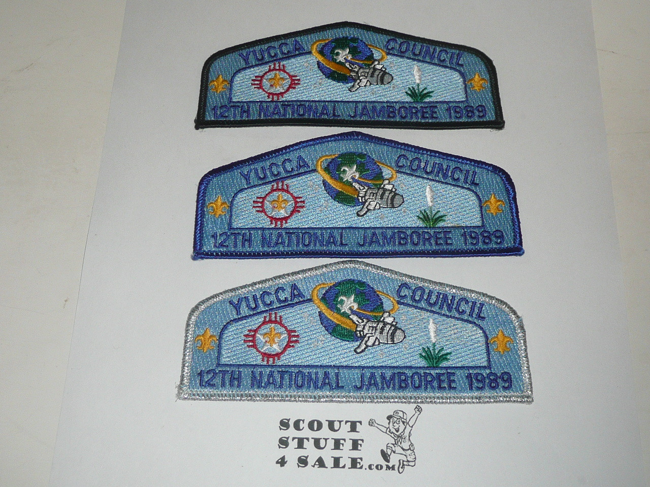 1989 National Jamboree JSP - Yucca Council, set of 3