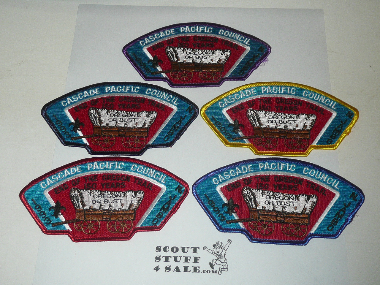 1993 National Jamboree JSP - Cascade Pacific Council, complete set of 11 patches