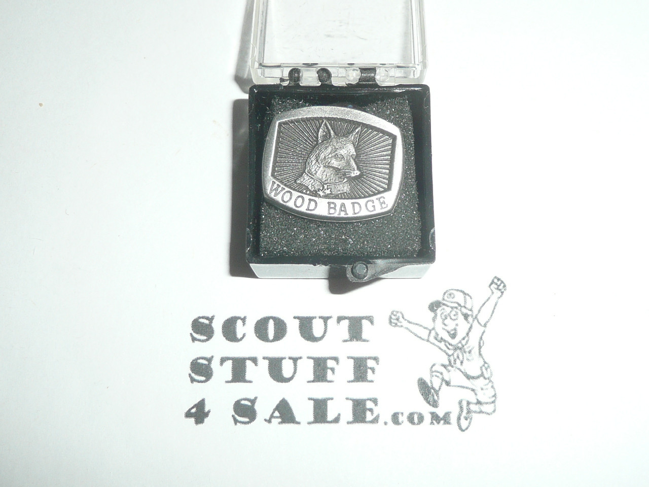 Wood Badge Fox Patrol Pewter Pin - Scout