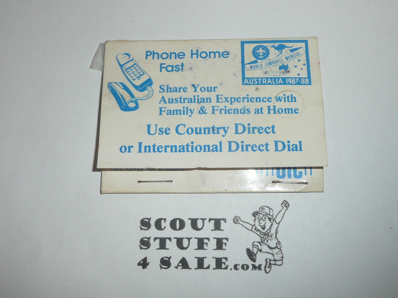 1987-1988 Boy Scout World Jamboree Phone instructions with buttons