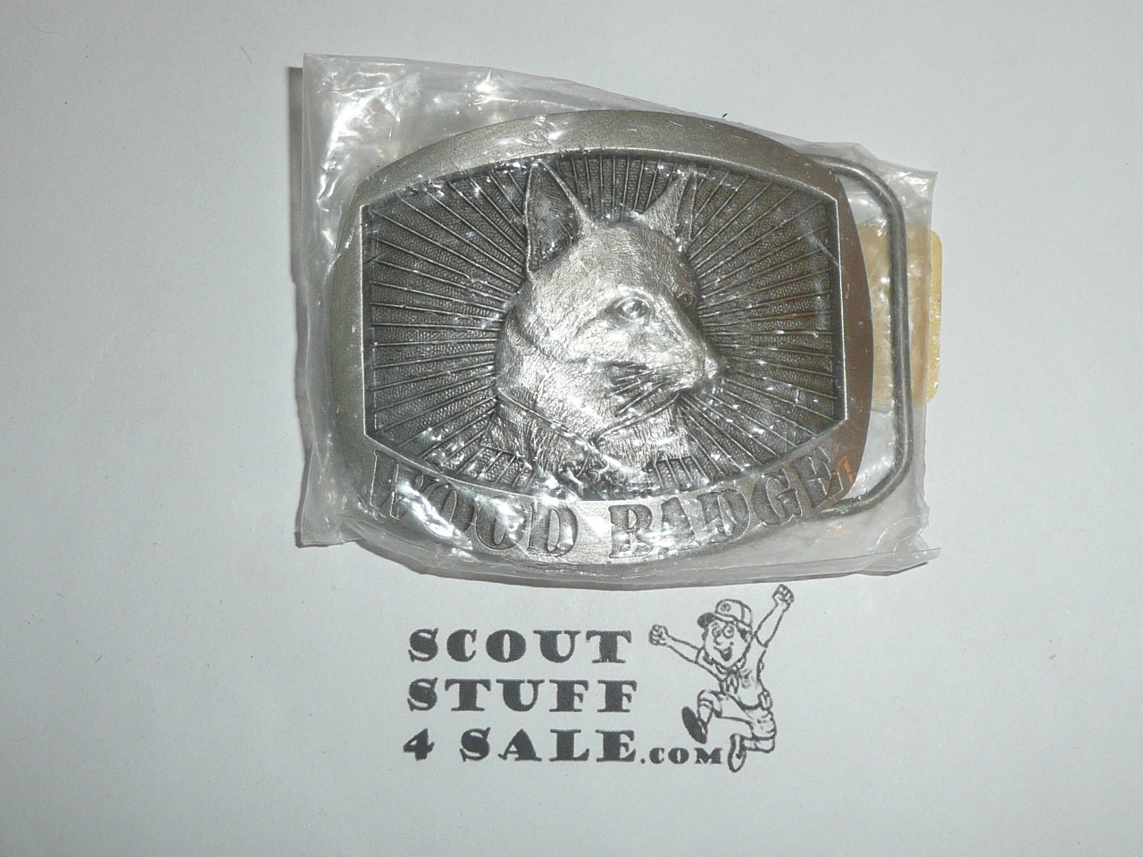 Wood Badge Fox Patrol Pewter Belt Buckle