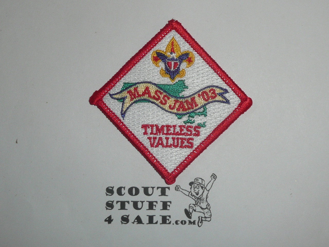 2003 MASS Jam (Massachusetts Jamboree) small Patch, red bdr