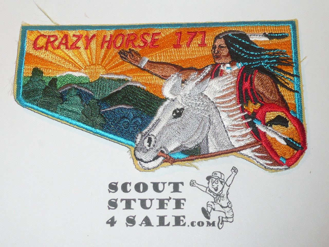 Order of the Arrow Lodge #171 Crazy Horse s17 Flap Patch