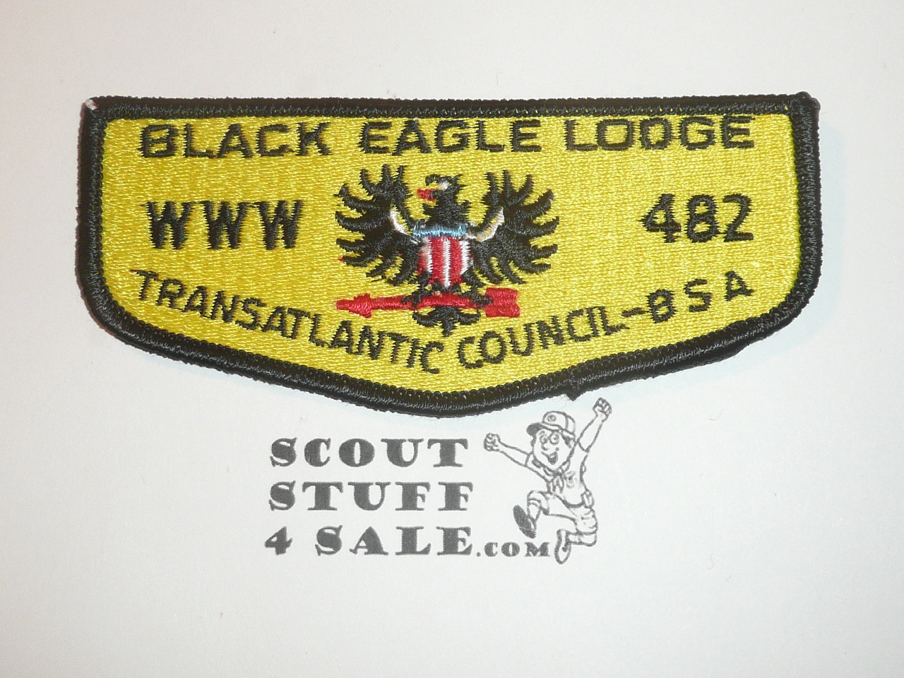 Order of the Arrow Lodge #482 Black Eagle s4 Flap Patch