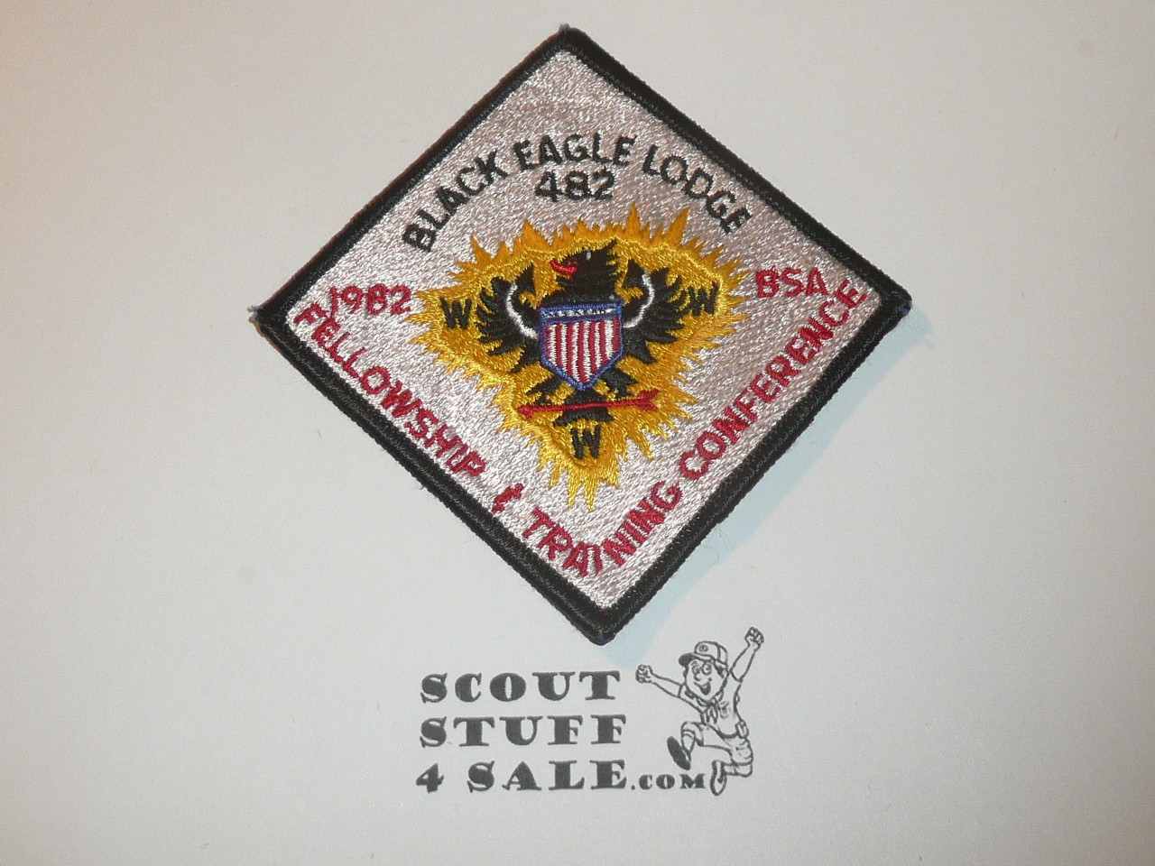 Order of the Arrow Lodge #482 Black Eagle 1982 Fellowship and Training Conference Patch