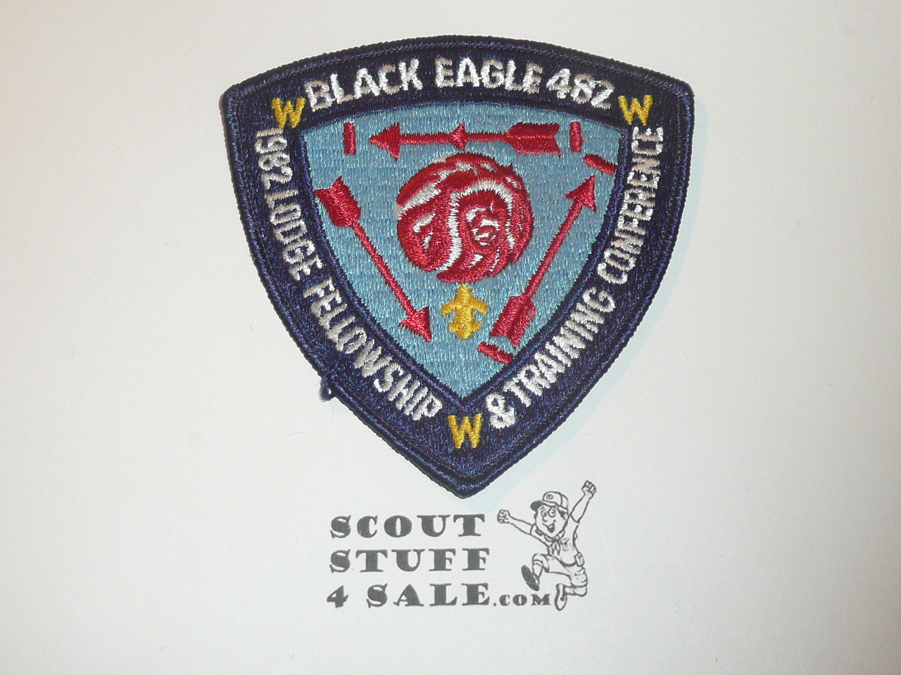 Order of the Arrow Lodge #482 Black Eagle 1982 Fellowship and Training Conference Patch, Shield