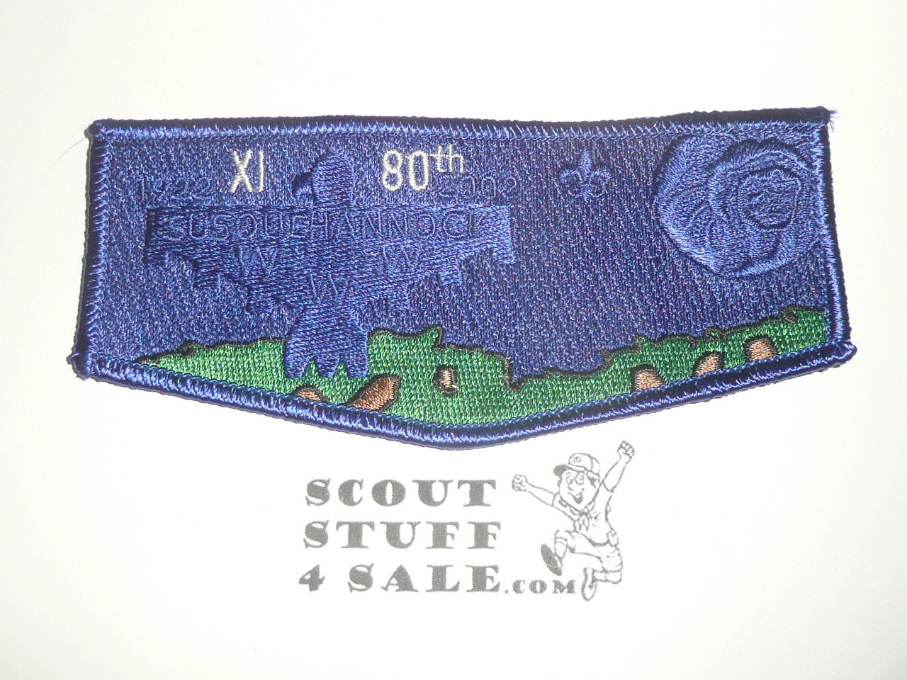 Order of the Arrow Lodge #11 Susquehannock s34 80th Anniversary Flap Patch - Scout