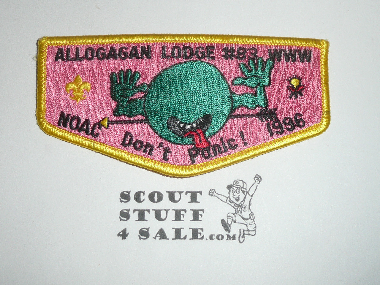 Order of the Arrow Lodge #83 Allogagan s13 1996 NOAC Flap Patch
