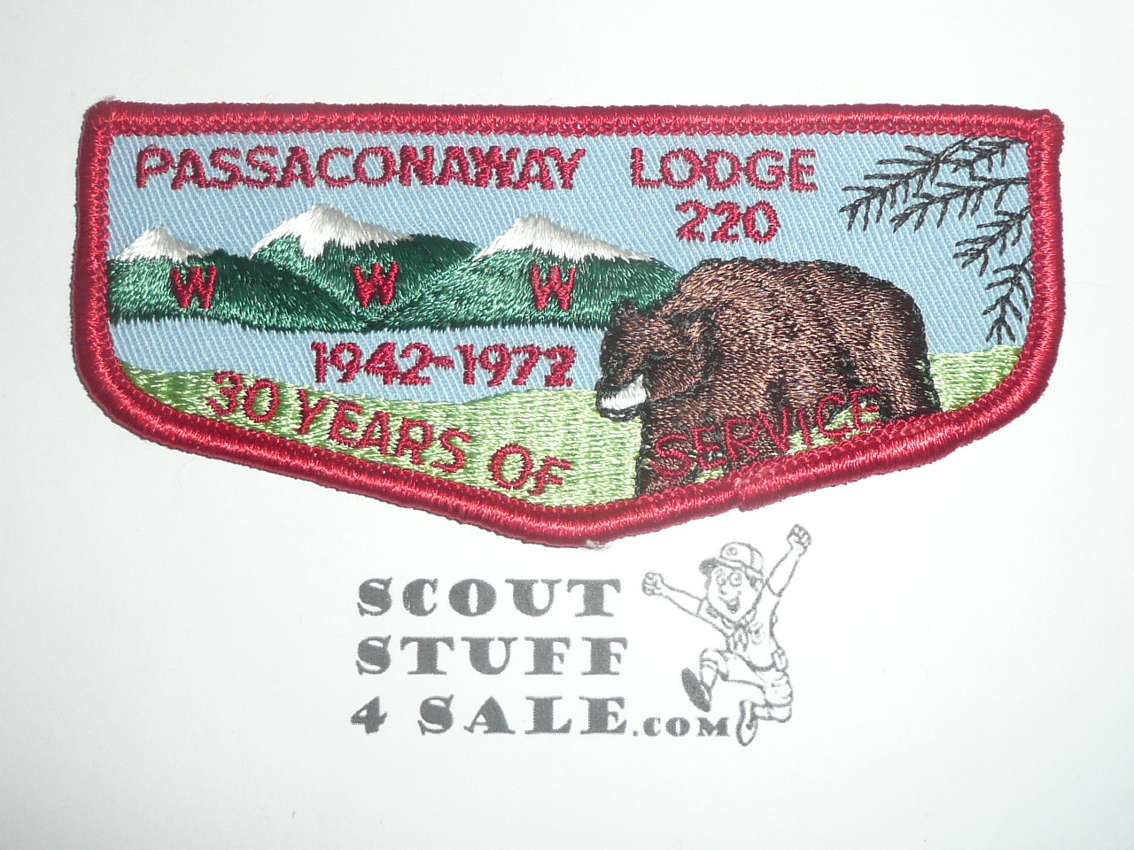 Order of the Arrow Lodge #220 Passaconaway f5 30th Anniversary Flap Patch