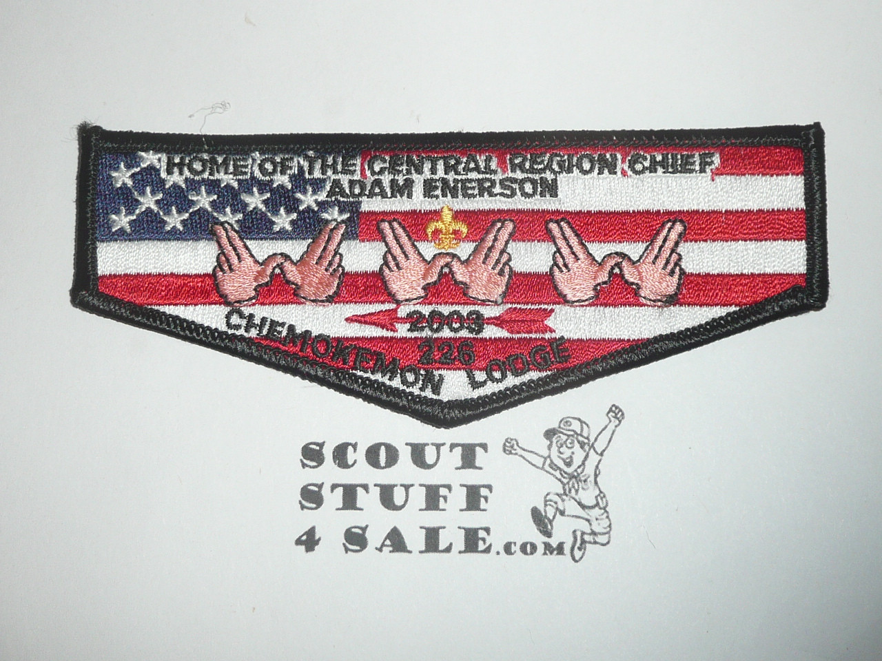 Order of the Arrow Lodge #226 Chemokemon s53 2003 Central Region Chief Flap Patch