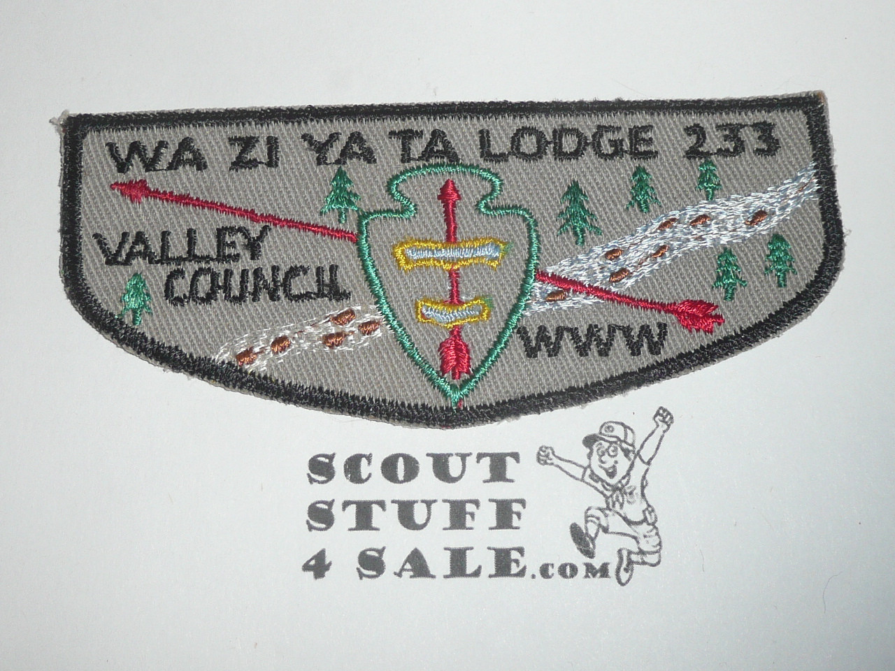 Order of the Arrow Lodge #233 Wa-Zi-Ya-Ta f1a First Flap Patch, crisp