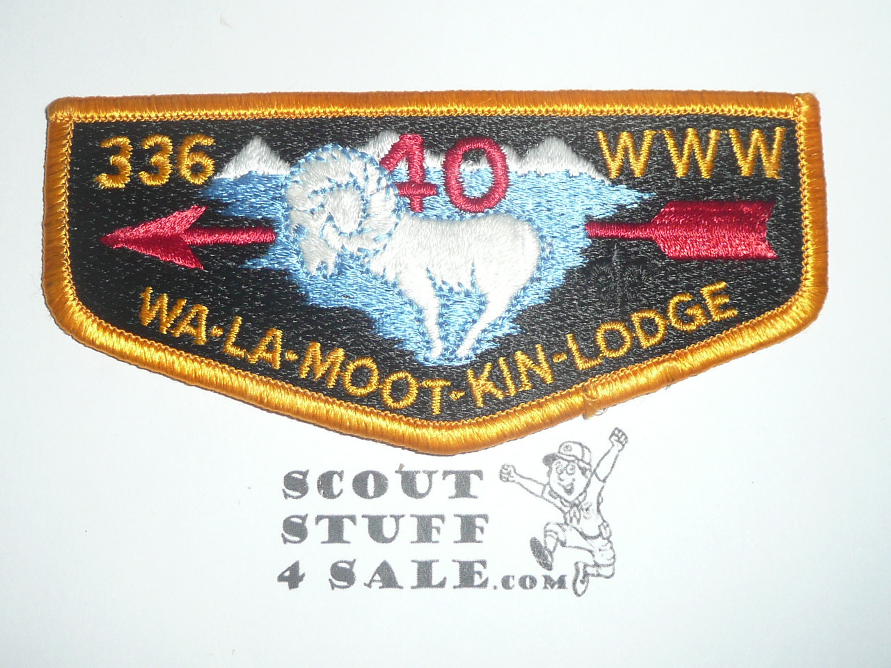 Order of the Arrow Lodge #336 Wa-La-Moot-Kin s11 40th Anniversary Flap Patch