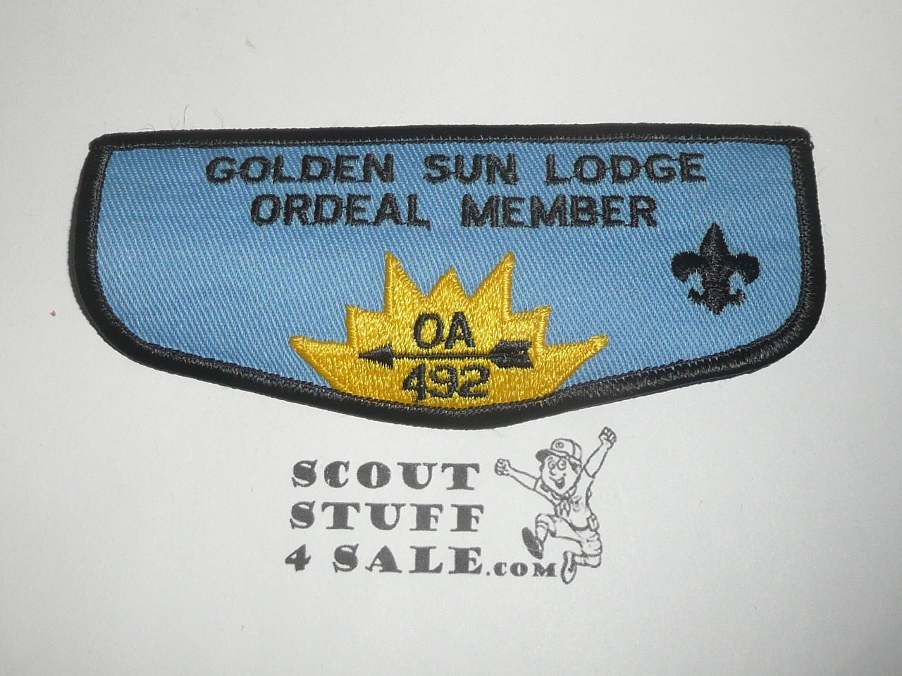 Order of the Arrow Lodge #492 Golden Sun f3 Flap Patch