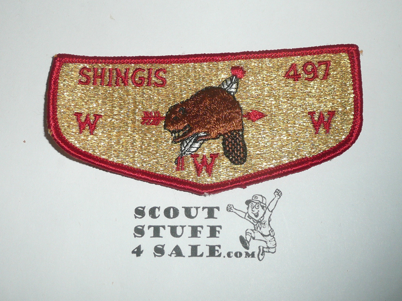 Order of the Arrow Lodge #497 Shingis f1b First Flap Patch