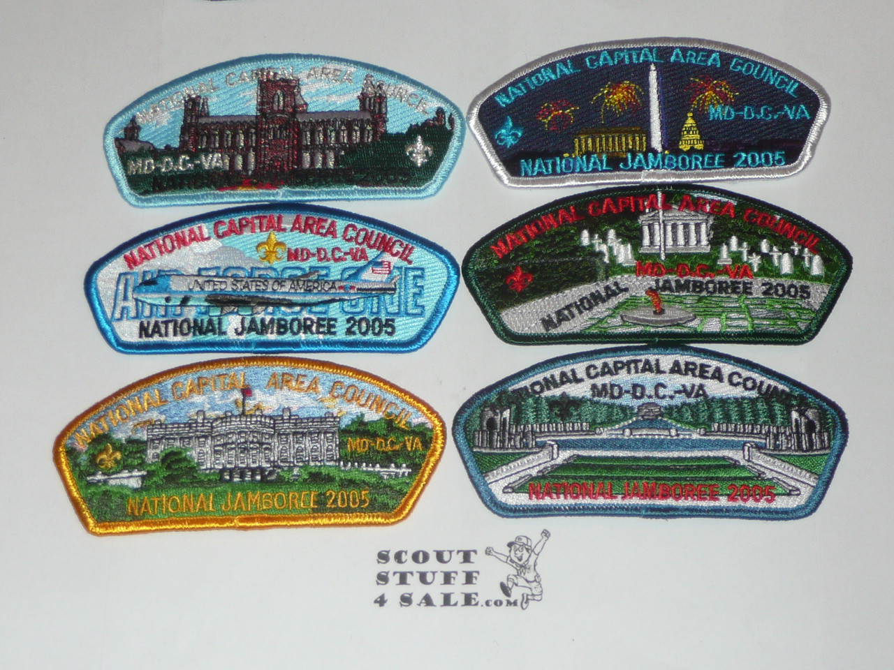 2005  Boy Scout National Jamboree National Capital Area Council JSP Set of 12