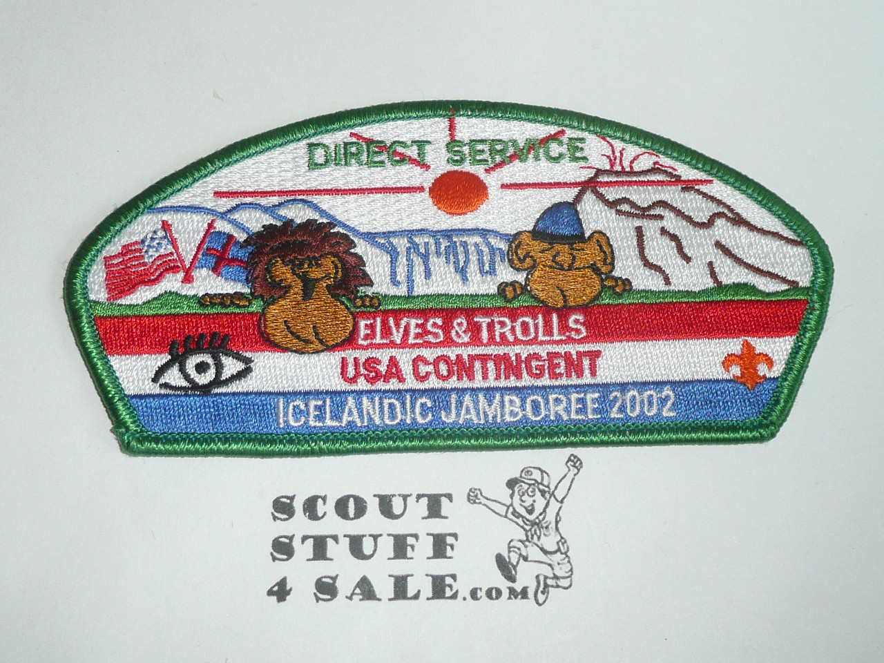Direct Service Council ICELAND sa7 CSP, 2002 USA JSP to Icelandic Jamboree