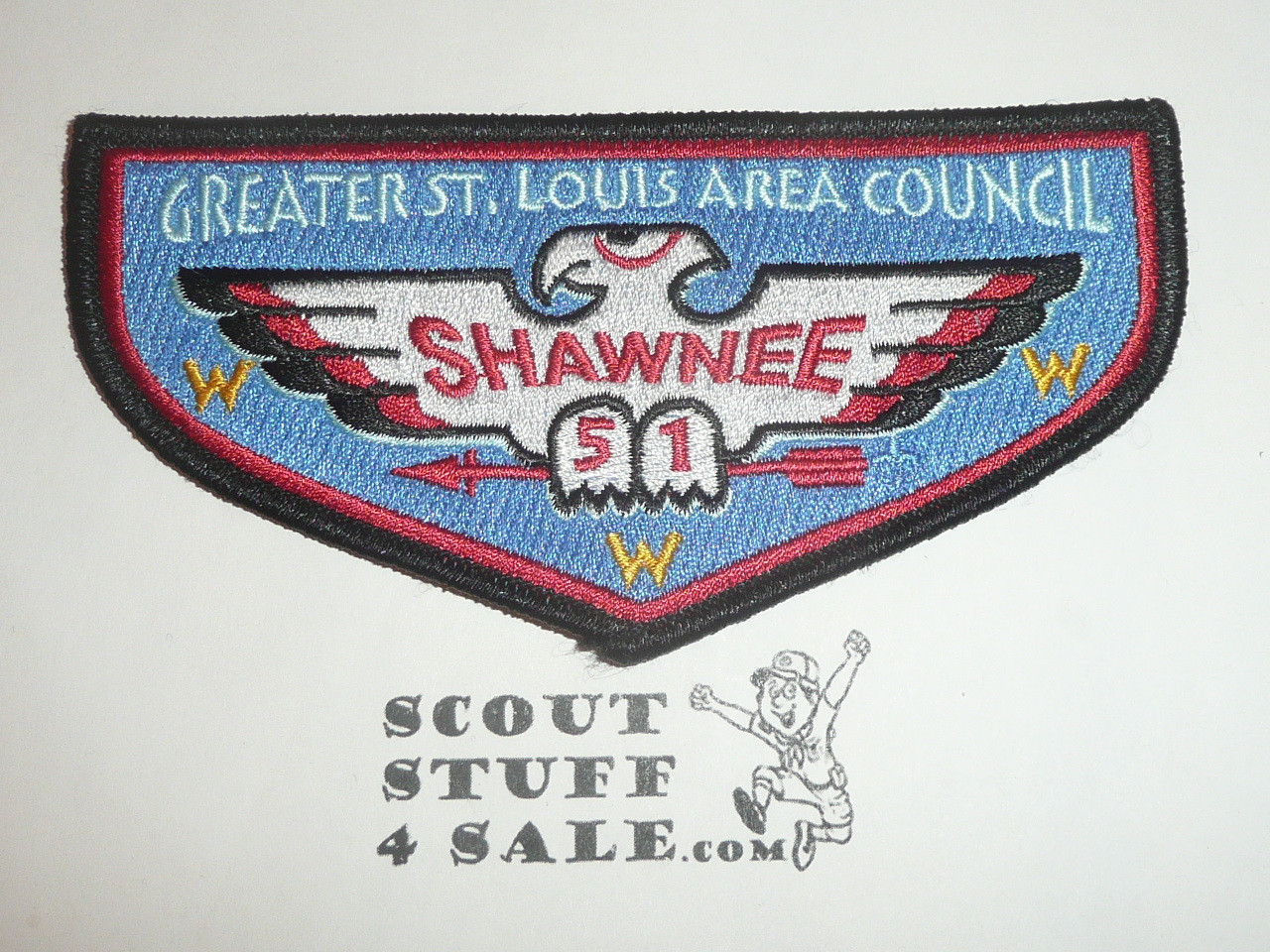 Order of the Arrow Lodge #51 Shawnee s25 Flap Patch