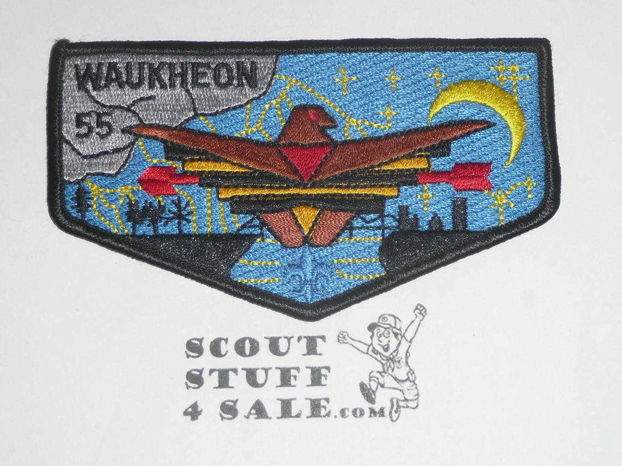 Order of the Arrow Lodge #55 Waukheon s14 Flap Patch