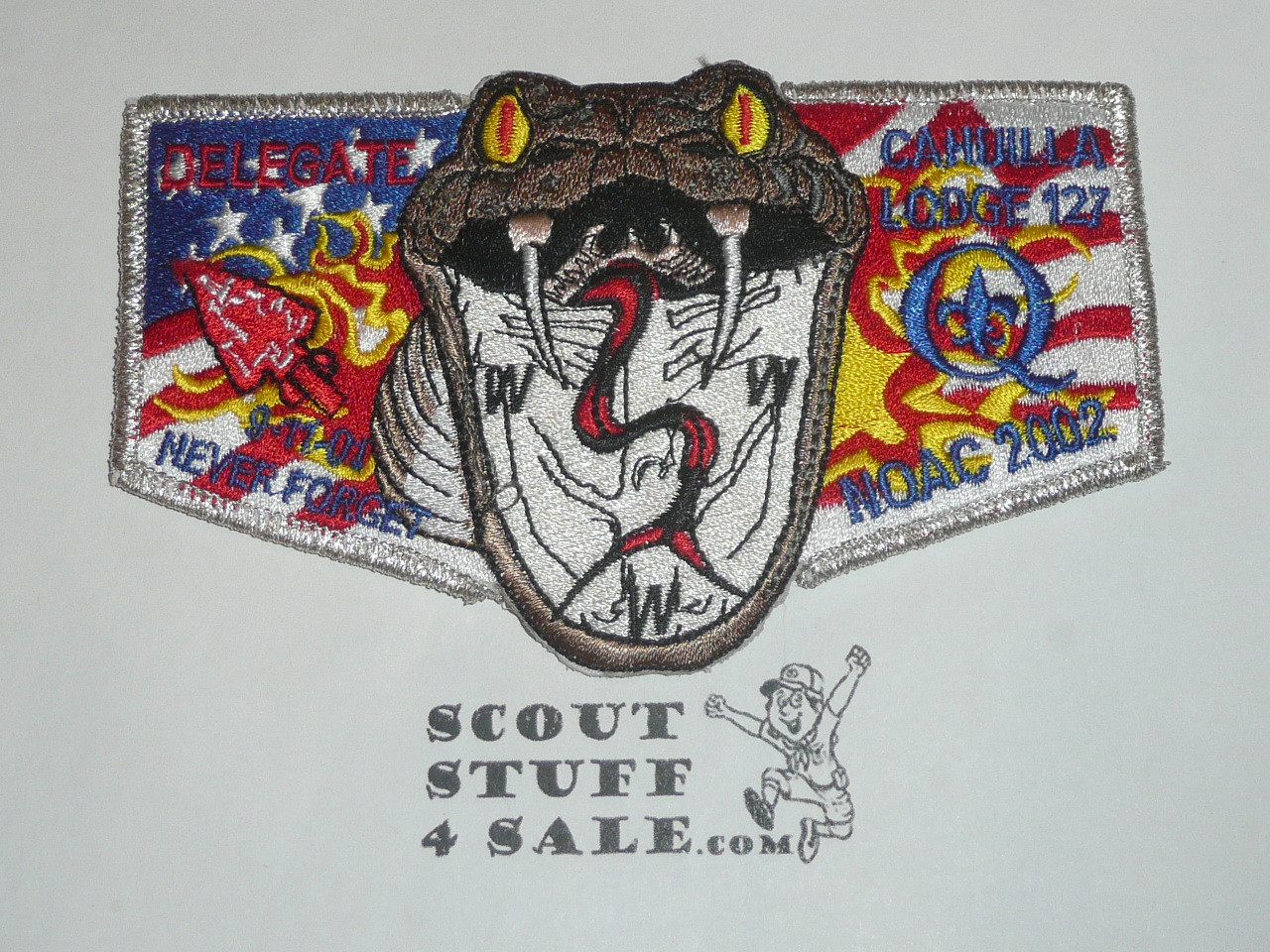 Order of the Arrow Lodge #127 Cahuilla s74 2002 NOAC Delegate Flap Patch