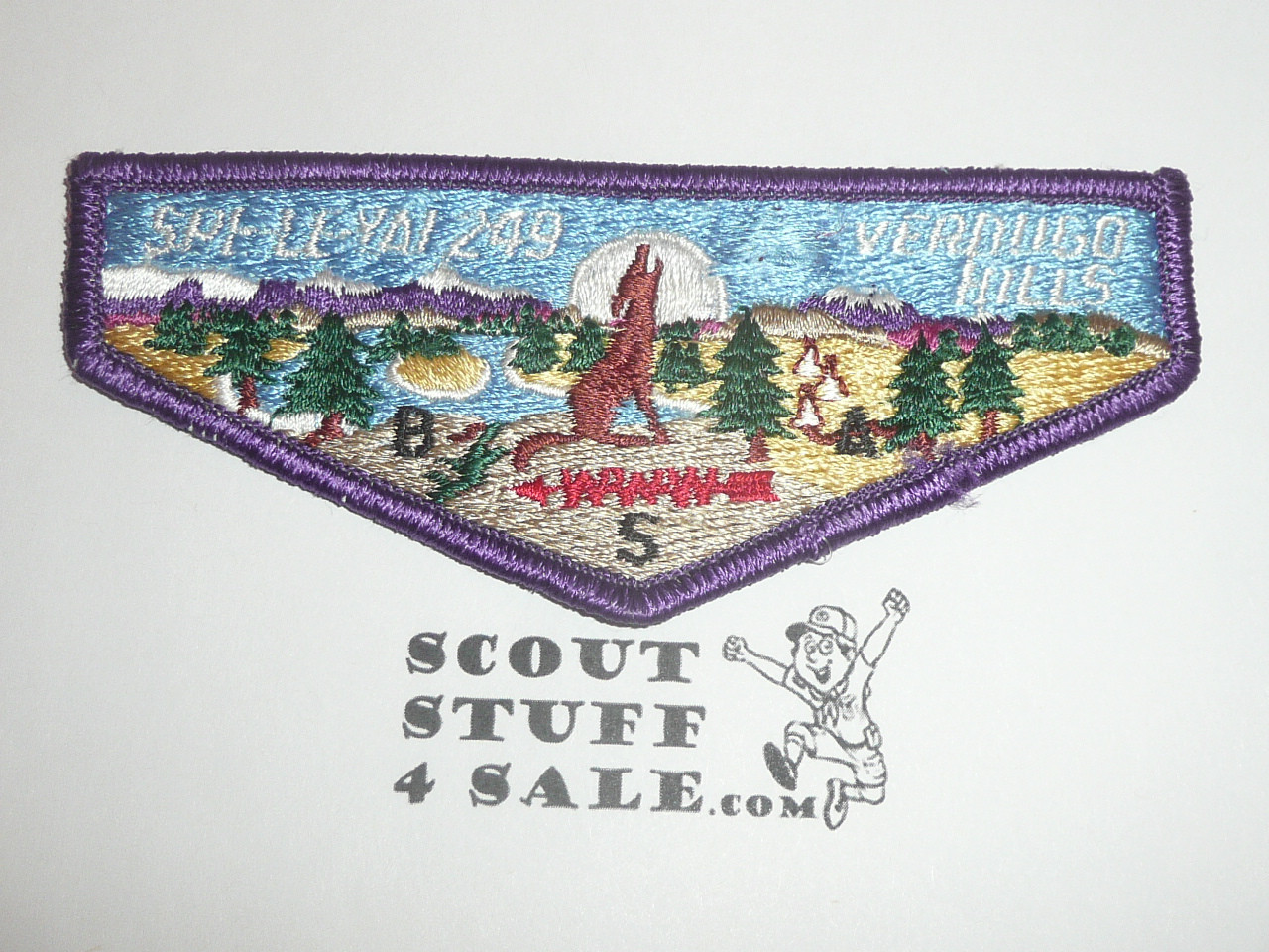 Order of the Arrow Lodge #249 Spe-Le-Yai s11 Vigil Overstich Flap Patch