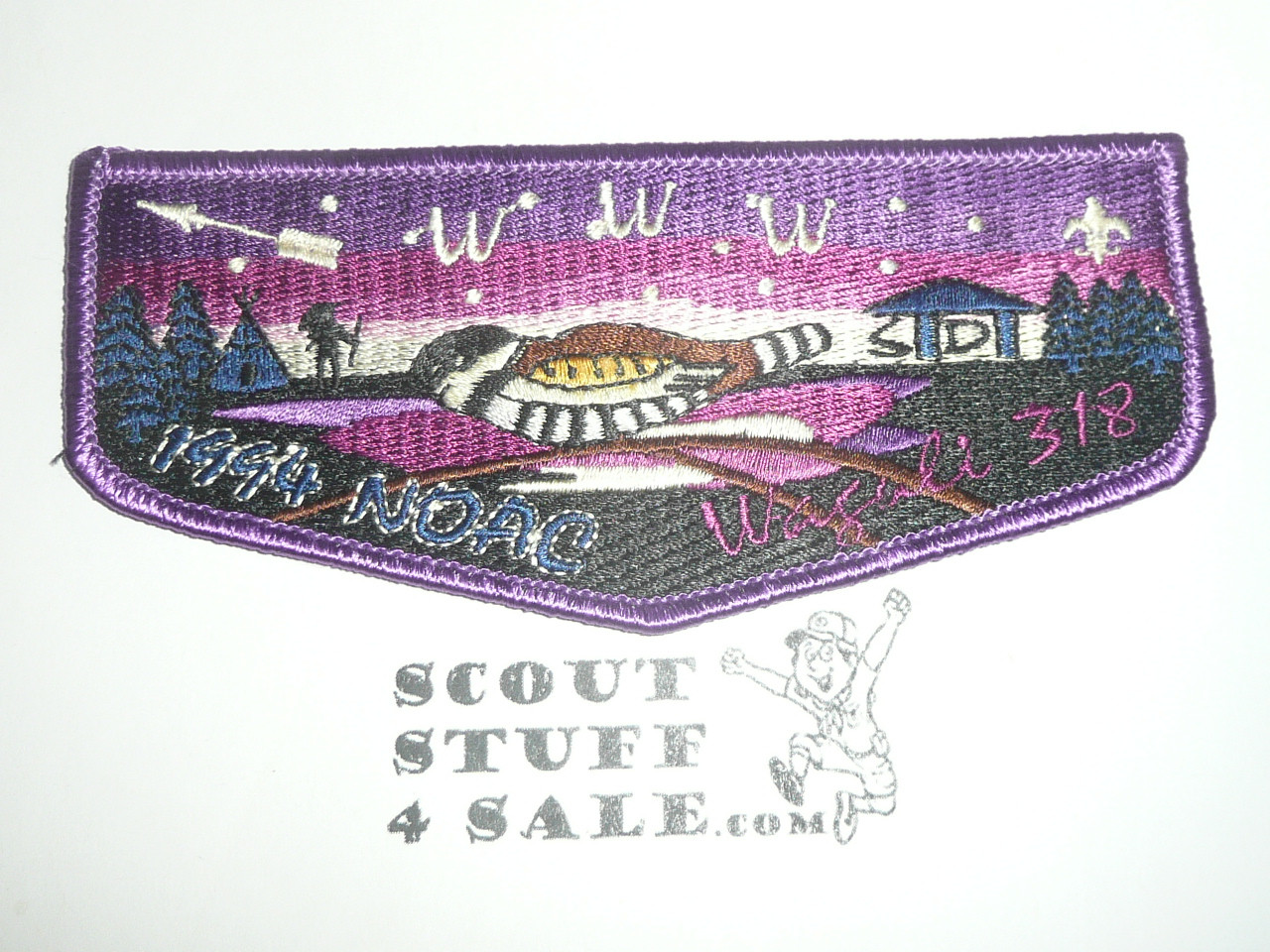 Order of the Arrow Lodge #318 Waguli s22 1994 NOAC Flap Patch