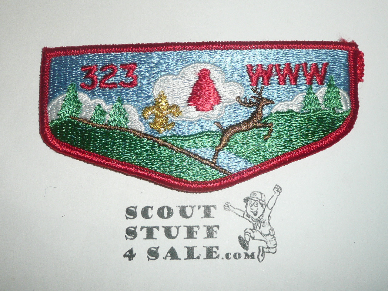 Order of the Arrow Lodge #323 Arrowhead s22 Flap Patch