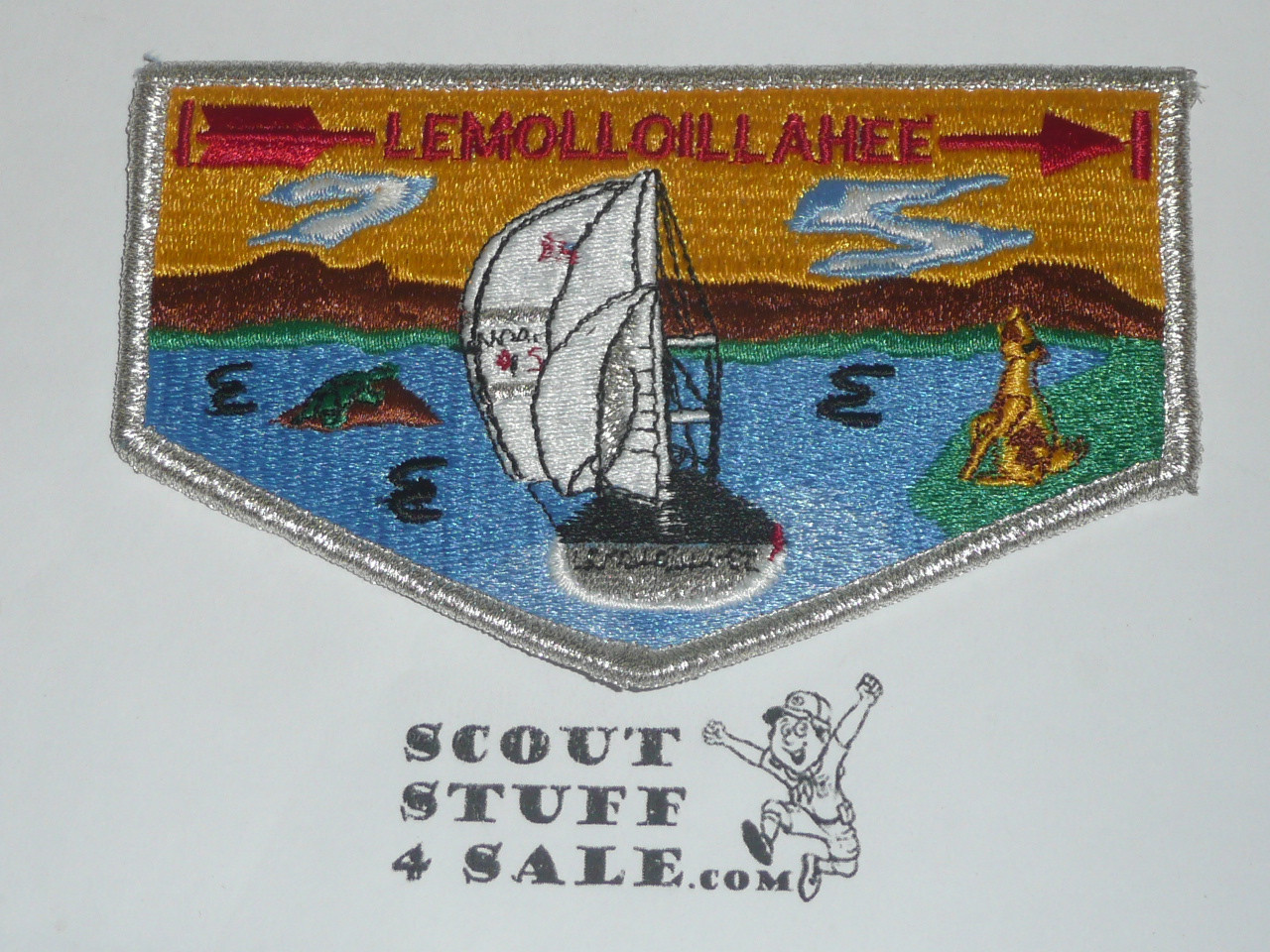 Order of the Arrow Lodge #415 Lemolloillahee s2 75th OA Anniversary and 1990 NOAC Flap Patch