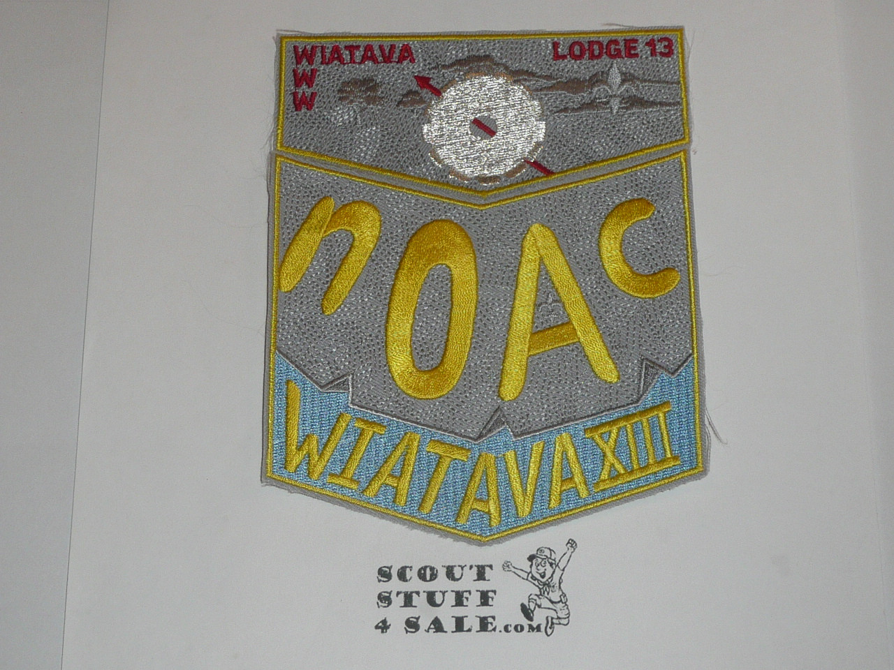 Order of the Arrow Lodge #13 Wiatava 2000 NOAC 2 piece Flap Patch set