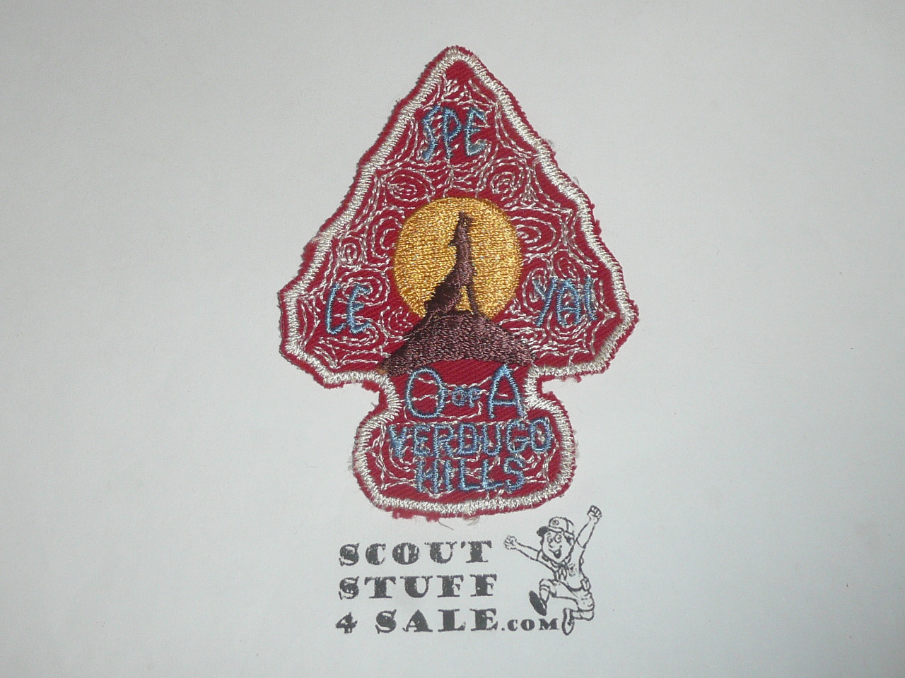 Order of the Arrow Lodge #249 Spe-Le-Yai a2 Arrowhead Patch