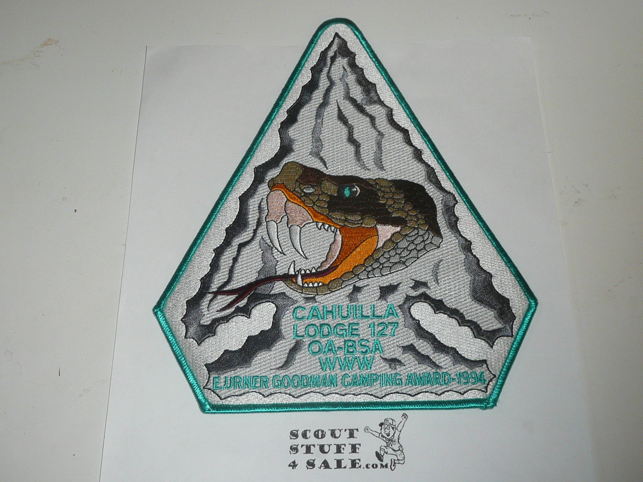 Order of the Arrow Lodge #127 Cahuilla j2 1994 Goodman Camping Award Jacket Patch - Boy Scout