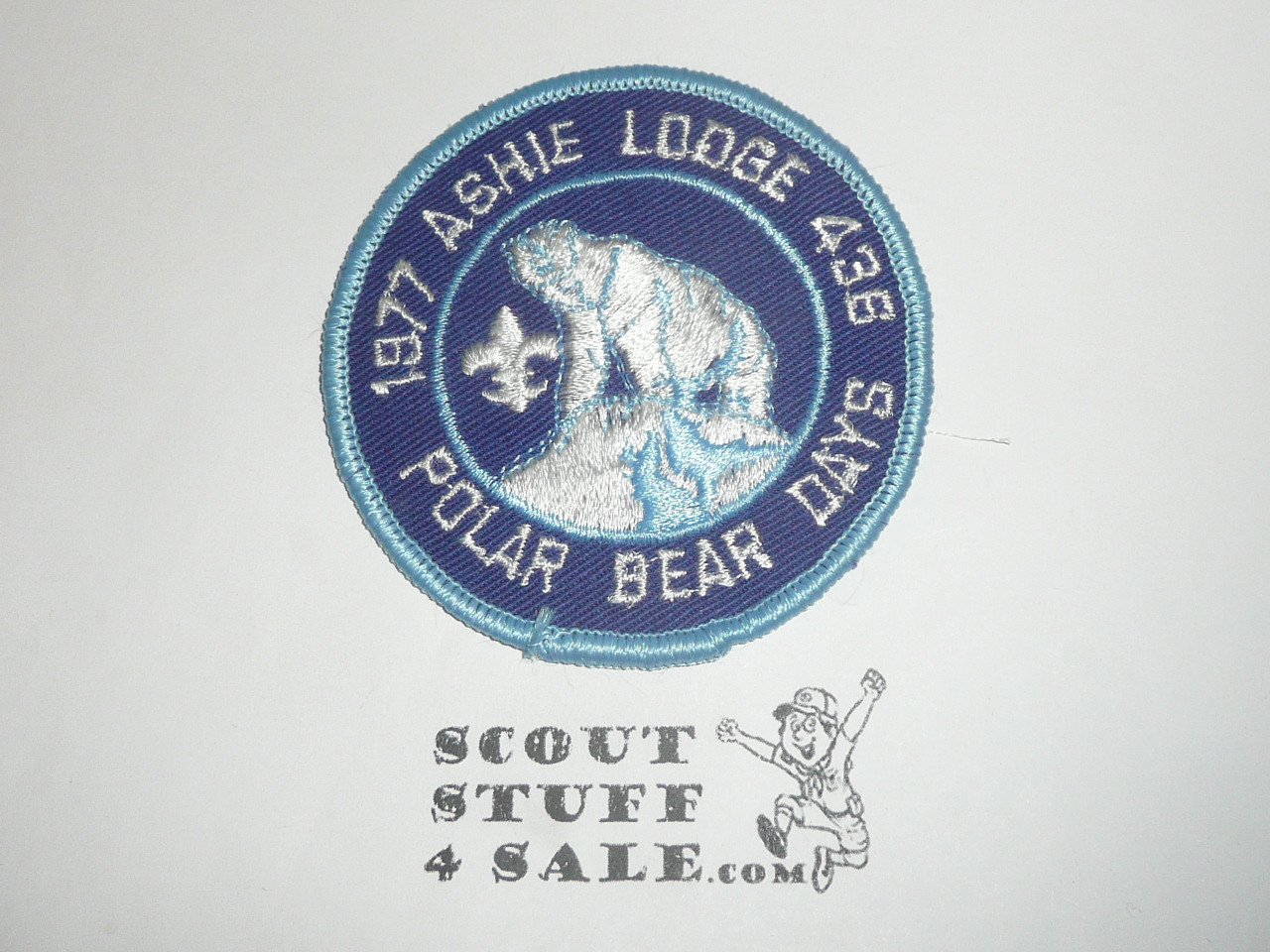 Order of the Arrow Lodge #436 Ashie 1977 Polar Bear Days Patch - Scout