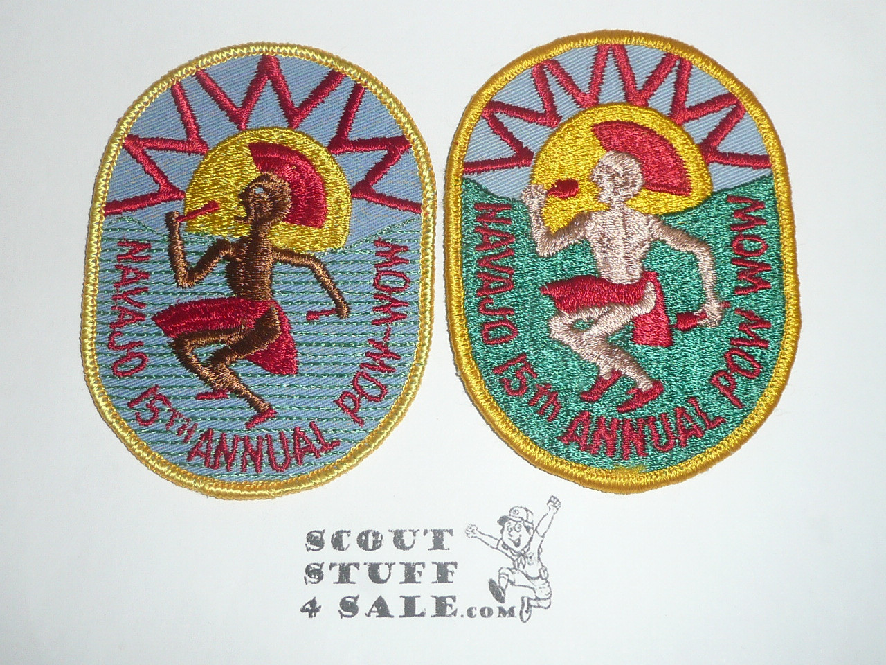 Order of the Arrow Lodge #98 Navajo 1969 Pow Wow #15 Patches, both varieties