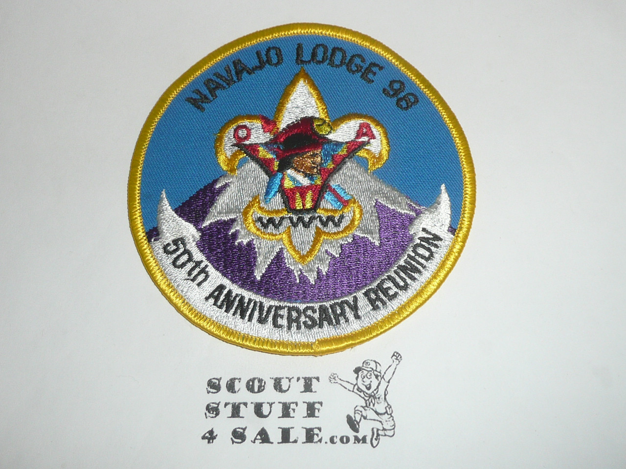 Order of the Arrow Lodge #98 Navajo Pow Wow 50th Anniversary Reunion Patch