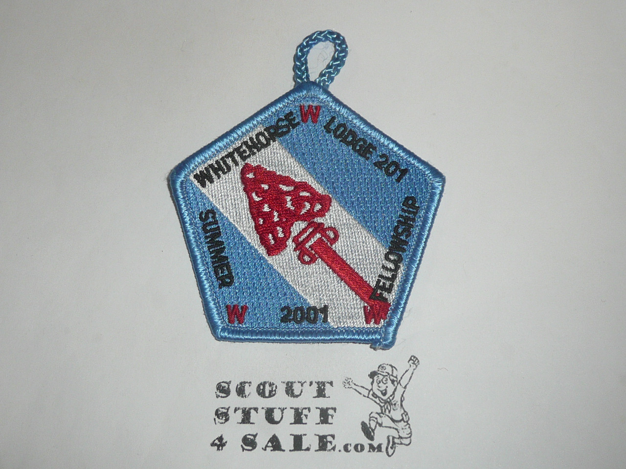 Order of the Arrow Lodge #201 White Horse 2001 Fellowship Patch