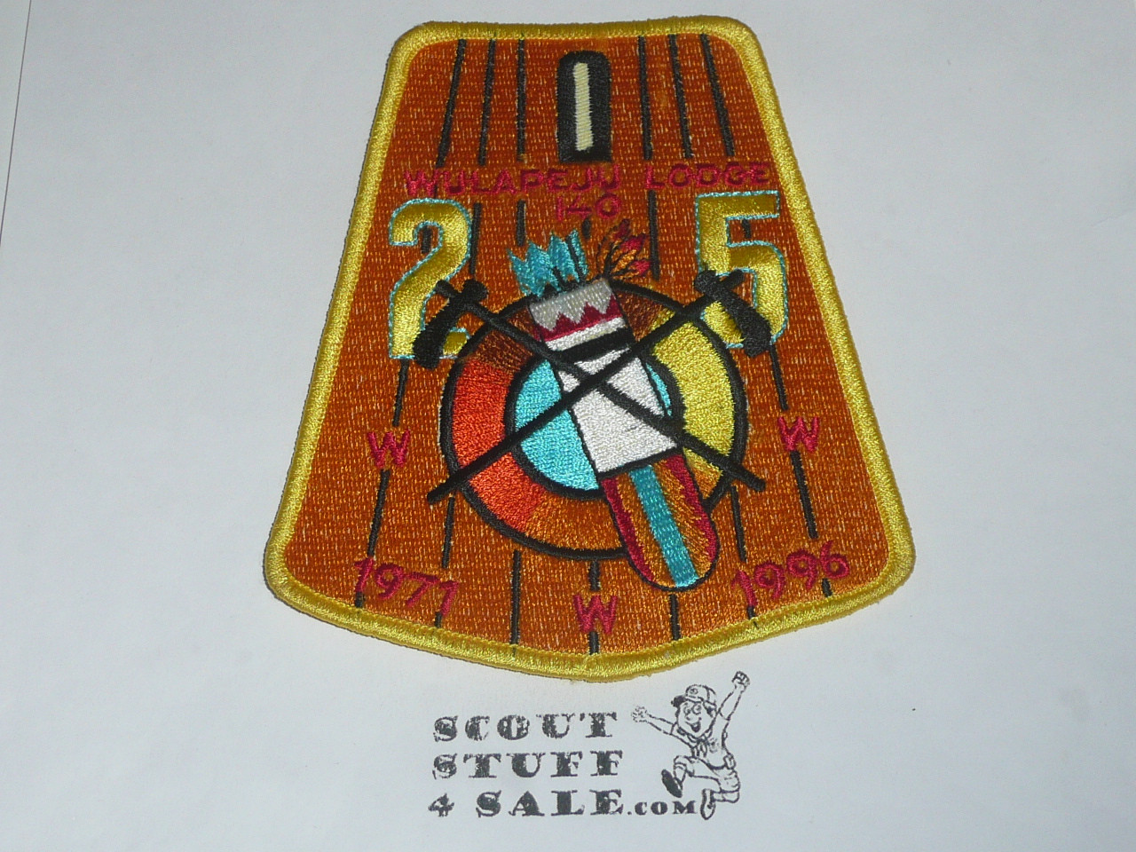 Order of the Arrow Lodge #140 Wulapeju x7 25th Anniversary Patch - Scout