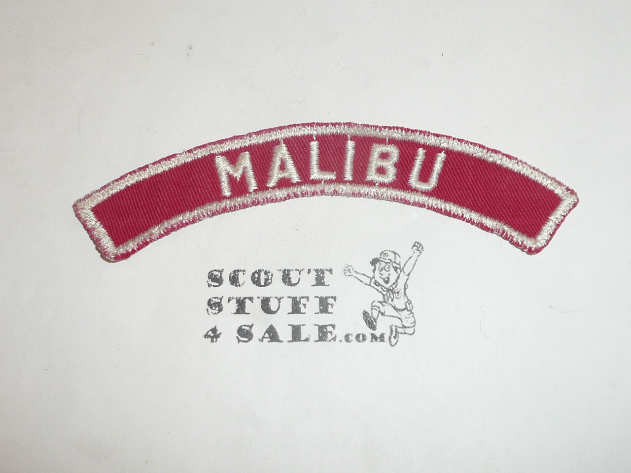 MALIBU Red and White Community Strip, sewn
