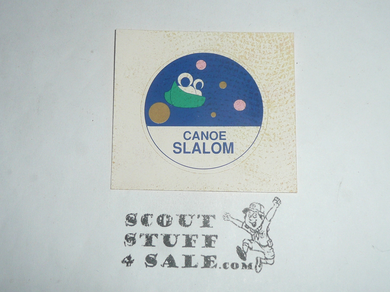 1989 National Jamboree Activity Area Sticker, Canoeing