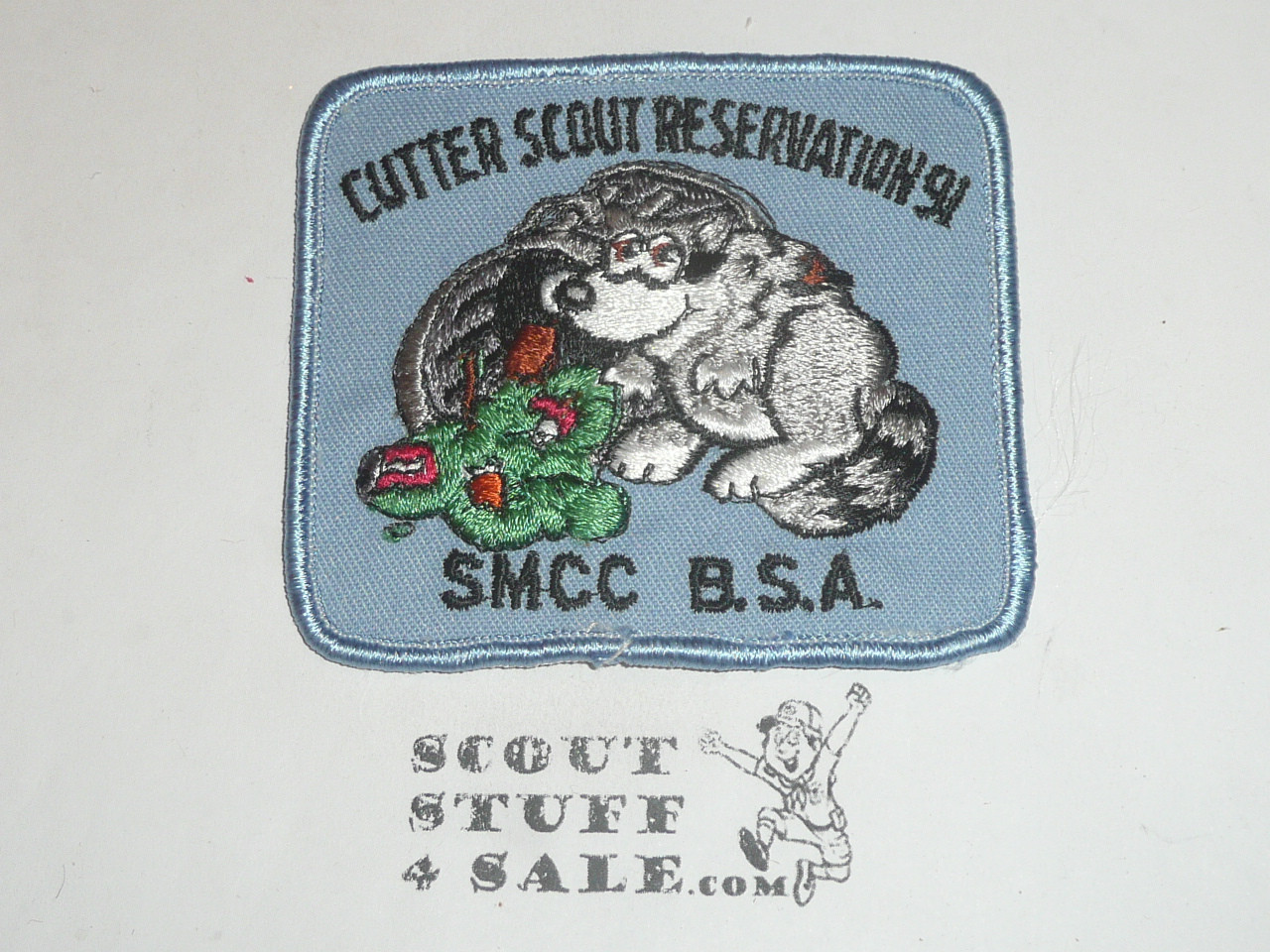 Cutter Scout Reservation Patch, San Mateo County Council, rectangle