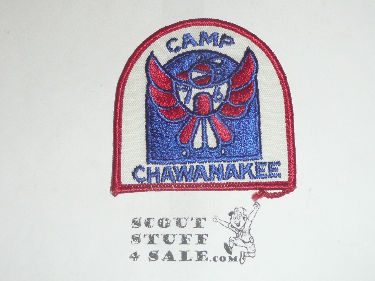 Camp Chawanakee Patch, Sequoia Council, early 1970's, red bdr