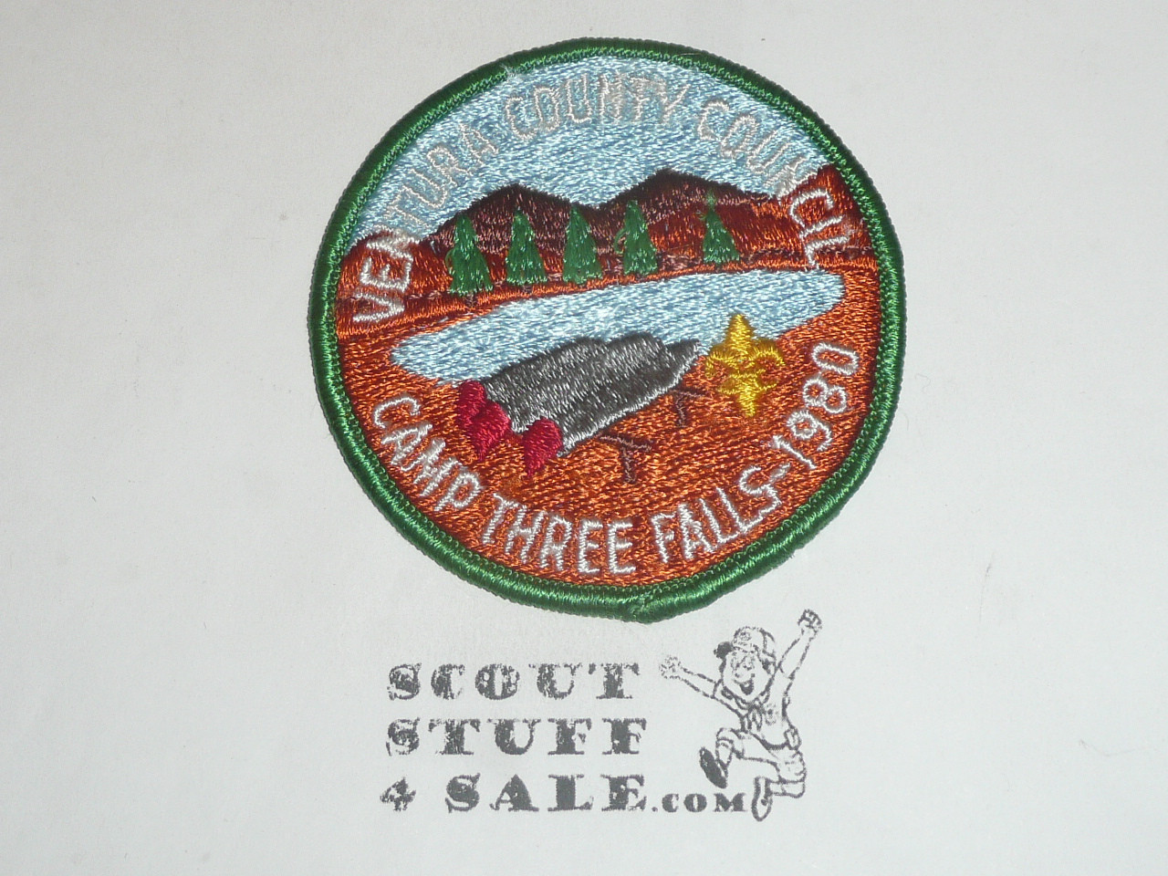 Camp Three Falls Patch, Ventura County Council, 1980